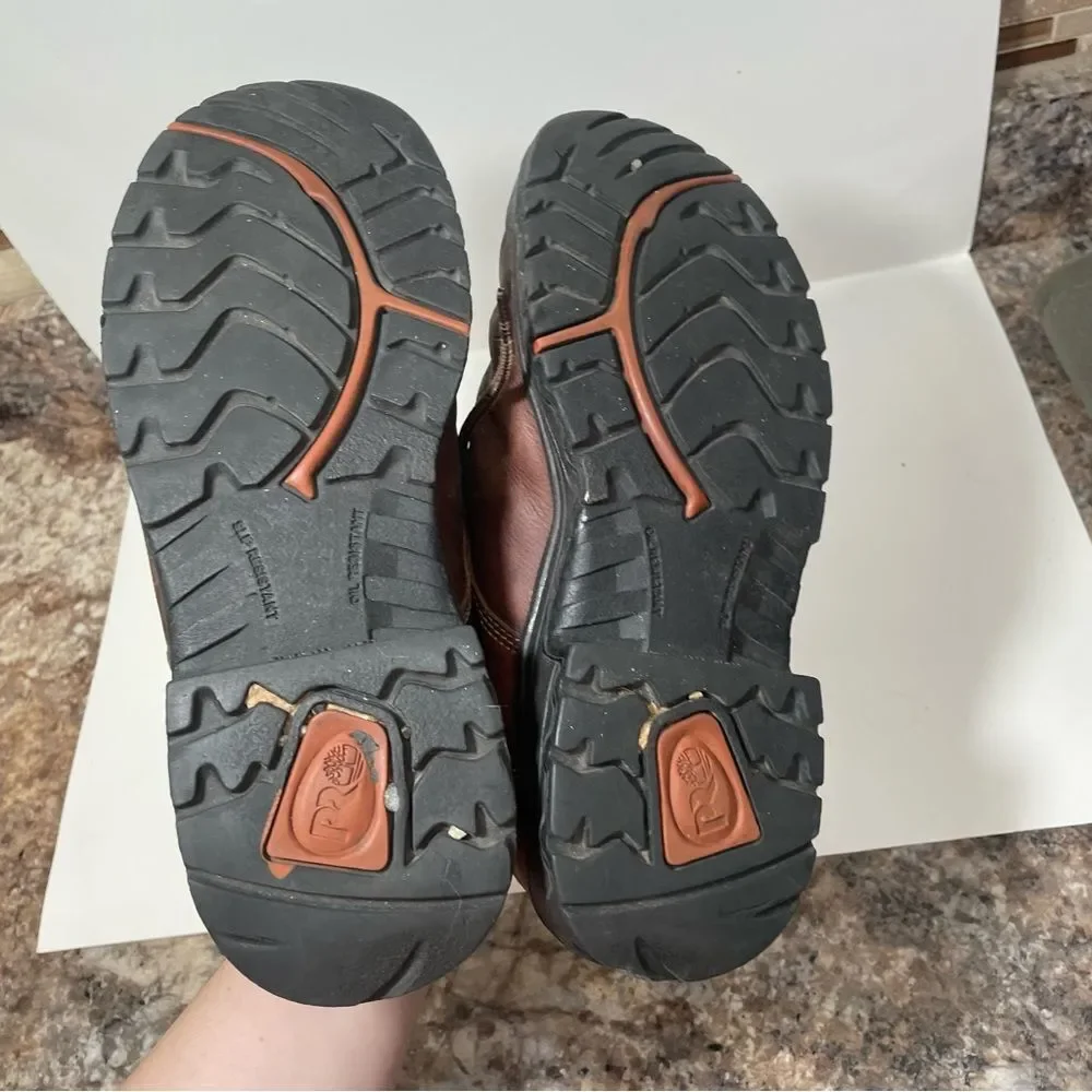 Timberland Pro Brown Steel Toe Work Shoes